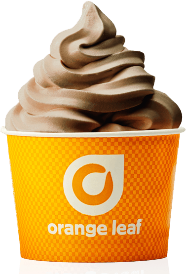 Ice Cream Orange Leaf Logo - Download Orange Leaf PNG Image with No Background
