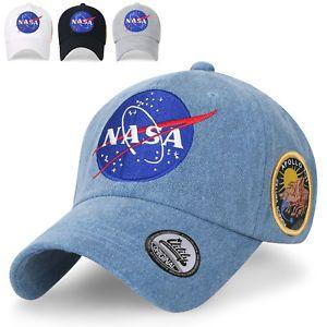 NASA Baseball Logo - ililily NASA Meatball Logo Embroidery Baseball Cap Apollo 13 Patch