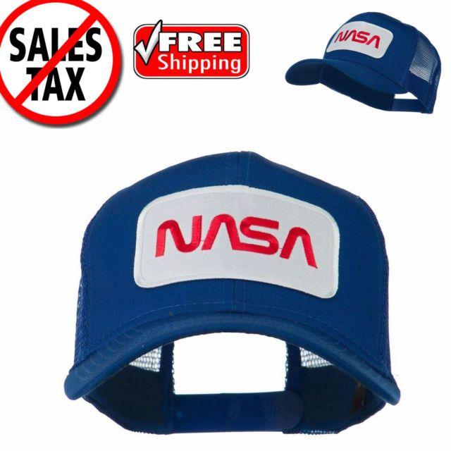 NASA Baseball Logo - NASA Logo Embroidered Snapback PATCHED Mesh Back Baseball Cap