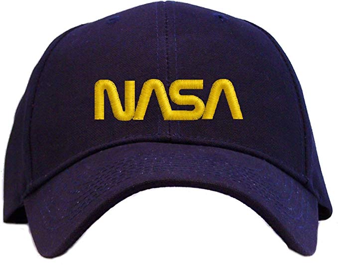 NASA Baseball Logo - Nasa Worm Logo Embroidered Baseball Cap