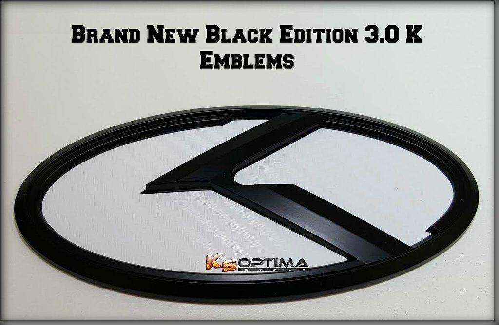 Black Kia Logo - K5 Optima Store - New Kia 3.0 K Logo Emblem Sets 