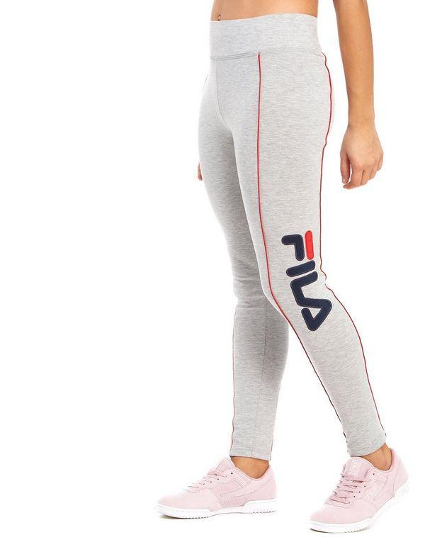Place Clothing Logo - Fila Pipe Logo Leggings 066413DMONF Womens Clothing Cheapest Place