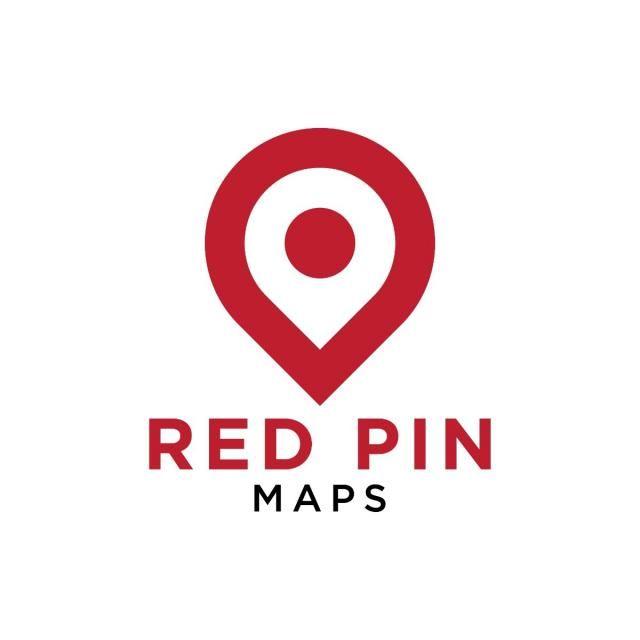 Map Logo - Simple red pin map logo design template vector Template for Free ...