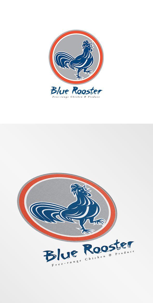 Blue Rooster Logo - Aloysius Patrimonio - Blue Rooster Free Range Chicken Logo