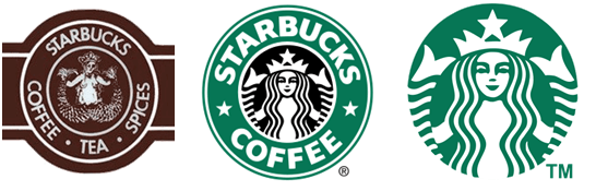 Old and New Starbucks Logo - Starbucks says TATA to old logo; next chapter Or the New GAP ...