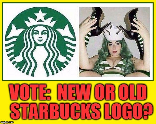 Old Starbucks Logo - The Starbucks Mermaid Comes to Life - Imgflip