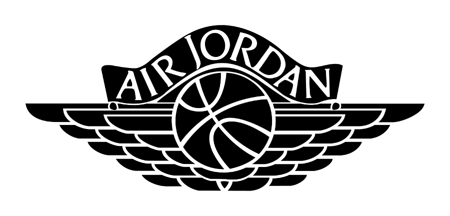 Black and White Jordan Logo - Jordan wings Logos