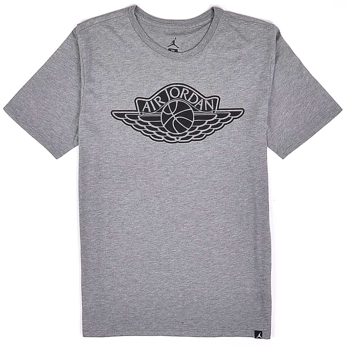 Jordan Wings Logo - jordan M JSW T-Shirt ICONIC WINGS LOGO CARBON HEATHER/BLACK bei ...