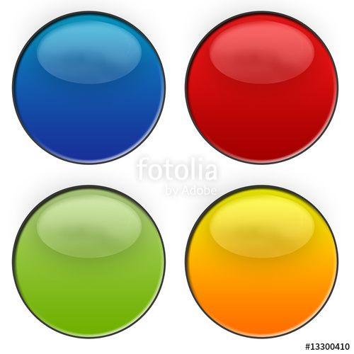 Yellow Blue Red Circle Logo - roun circle buttons green blue red yellow and royalty