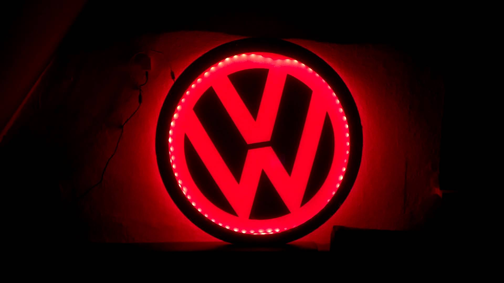 Red Volkswagen Logo - Red vw Logos