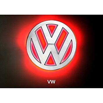 Red Light Logo - Generic LED Car Tail Logo Auto Badge Light Red Light: Amazon.co.uk ...