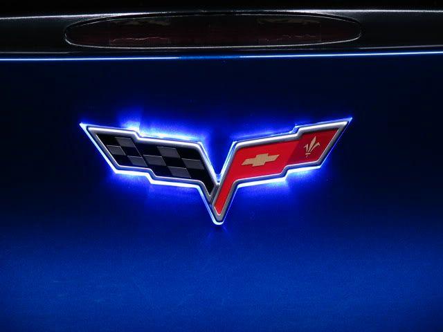 Blue Corvette Logo - Any Interest in Lighted Rear C6 Emblems??? - CorvetteForum ...