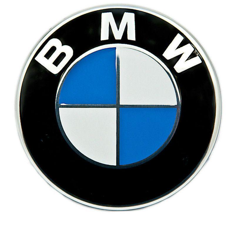 Blue and White P Logo - bmw-blue-white-logo-82mm-boot-bonnet-emblem-badge-61-p •