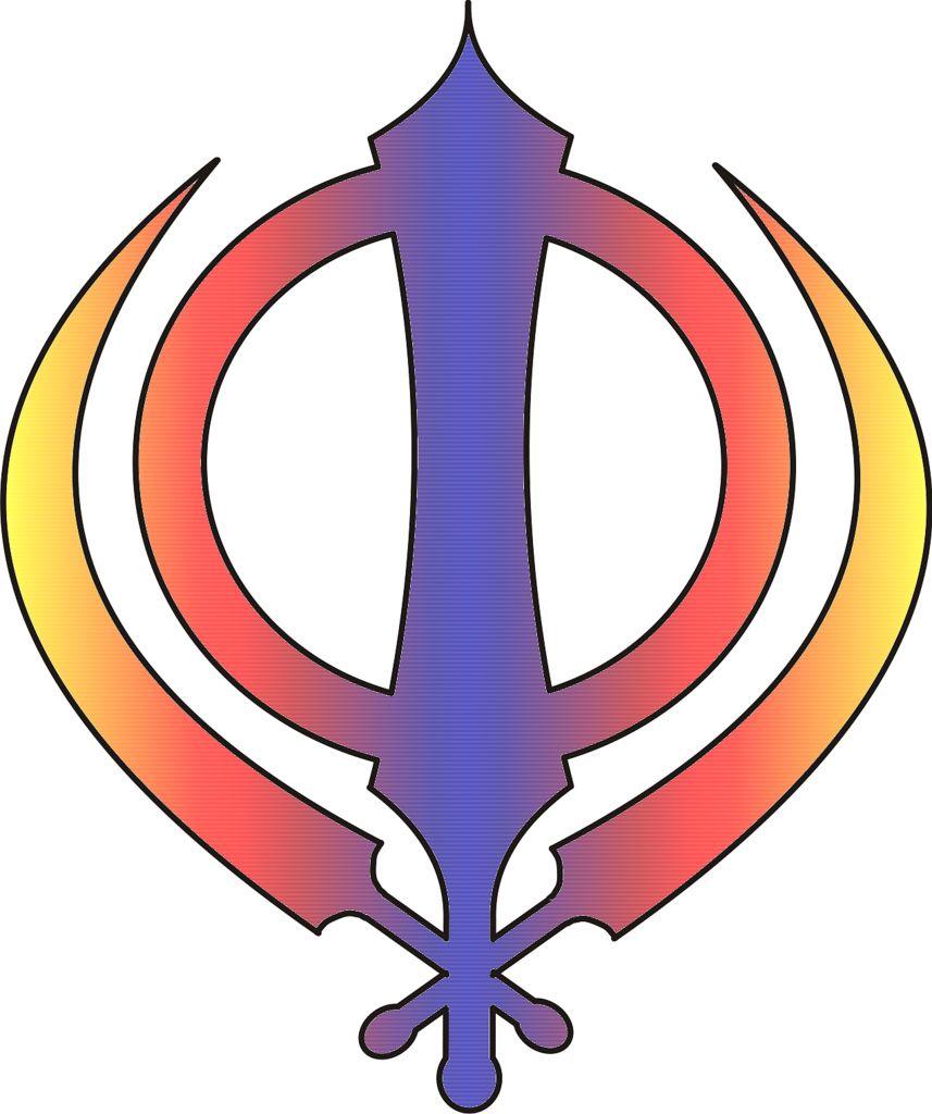 Yellow Blue Red Circle Logo - Sikh symbol - Khanda - multicoloured Blue, red & yellow | Flickr