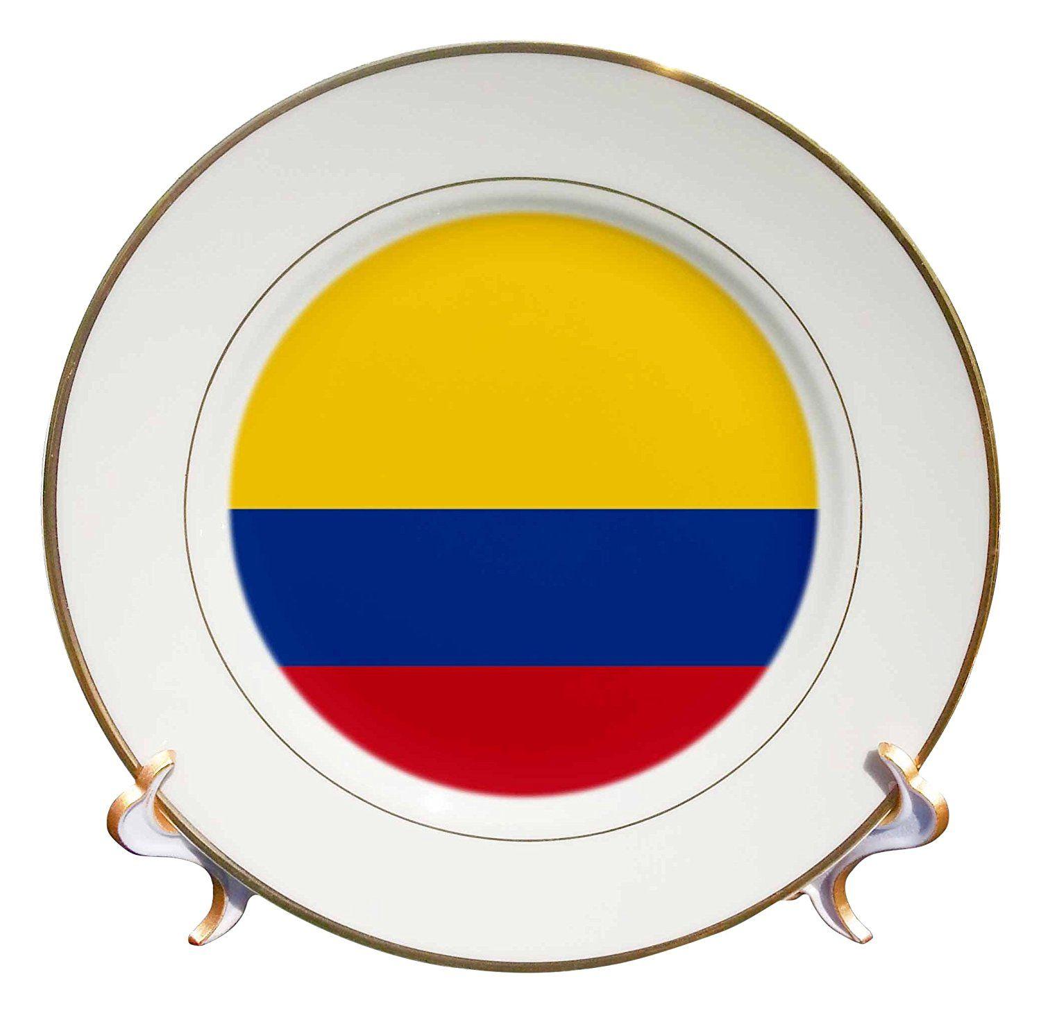 Yellow Blue Red Circle Logo - 3dRose cp_158280_1 Flag Of Colombia Colombian Gold Yellow Blue Red ...