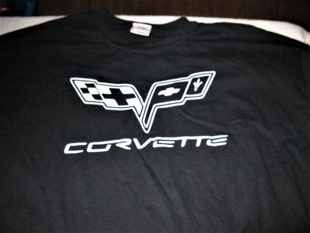 Cool Corvette Logo - New Gildan Corvette Stingray LOGO Emblem Black T-Shirt XL Men's ...