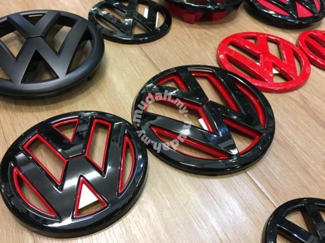 Red Volkswagen Logo - Volkswagen VW Golf MK6 MK7 Scirroco Emblem Logo - Car Accessories ...