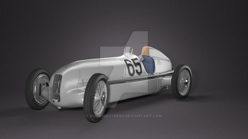 Two Silver Arrows Vehicle Logo - 3D Mercedes-Benz Silver Arrow W25, view 2 by Rubikmaster90 on DeviantArt