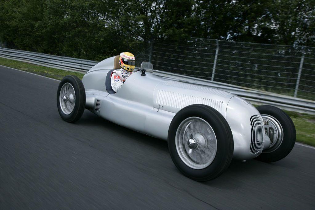 Two Silver Arrows Vehicle Logo - Mercedes-Benz Creates the Largest Historical Display of Silver ...