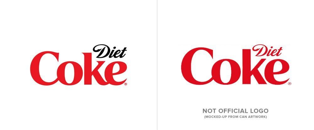 Coke Logo - Brand New: New Logo and Packaging for Diet Coke done In-house in ...