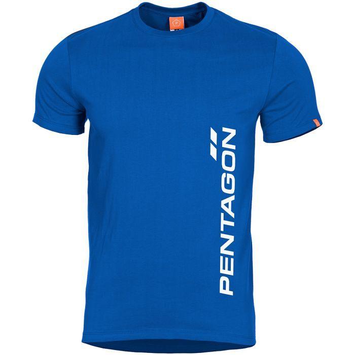 Blue Pentagon Logo - Pentagon Ageron T-Shirt Pentagon Vertical Liberty Blue