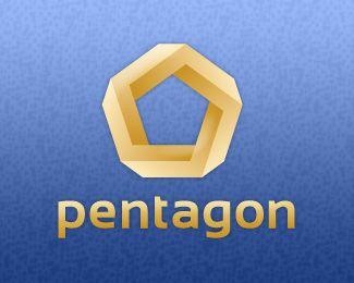 Blue Pentagon Logo - pentagon Designed