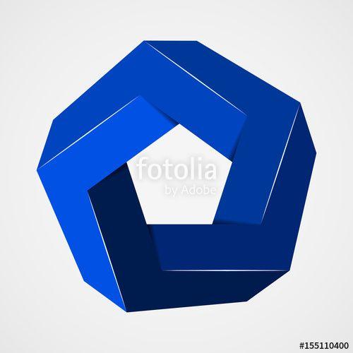 Blue Pentagon Logo - Blue penrose pentagon