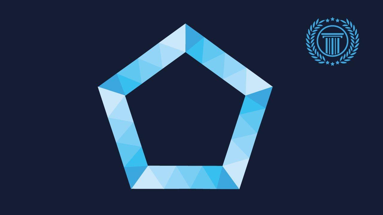 Blue Pentagon Logo - Adobe illustrator Logo Design Tutorial | No CorelDraw X7 | How to ...