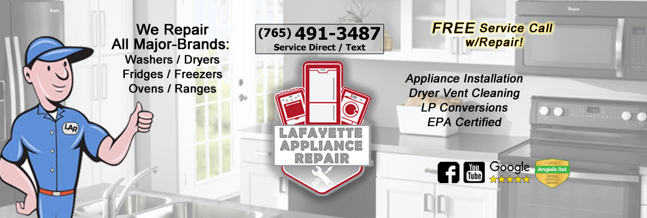 Appliance Repair Service Logo - FREE Service Calls W Repair. FAST, Affordable Appliance Repair!