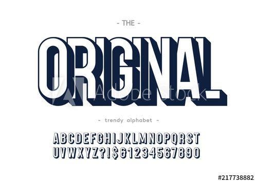 Cool Trendy Logo - Vector original trendy alphabet bold style for logo, decoration ...
