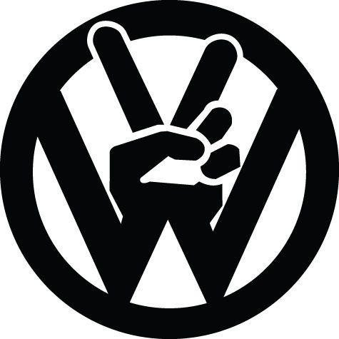 Funny Volkswagen Logo - VW Volkswagen Logo Vinyl Decal Stickers Car Van Transporter Camper ...