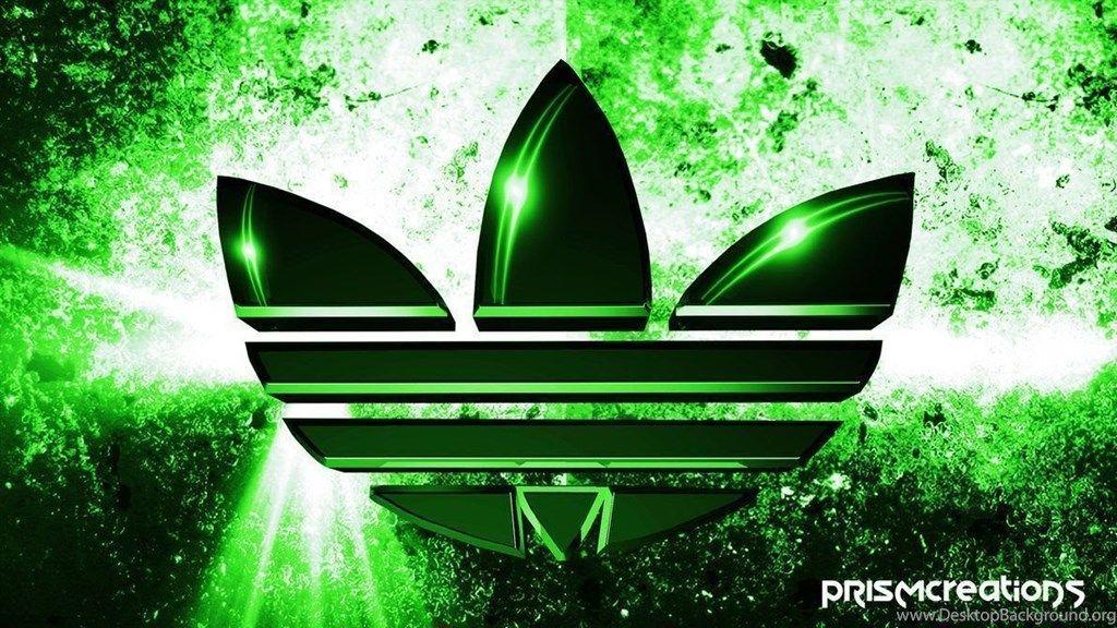 Green Adidas Logo - Green Adidas Logo Wallpapers Hd Desktop Background