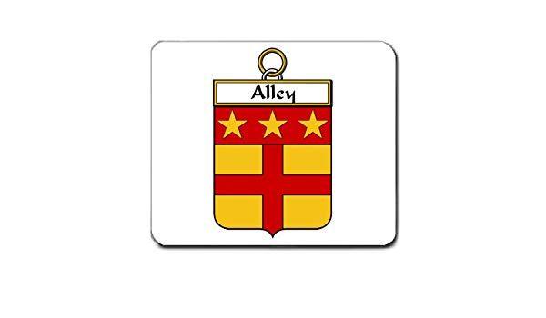 Red Block with White Cross Logo - Amazon.com : Alley Family Crest Coat of Arms Mouse Pad : Office Products