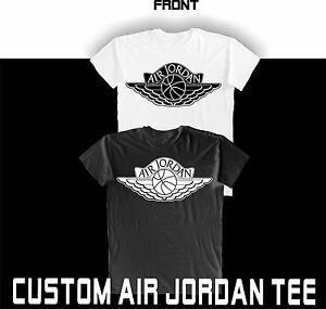 Jordan Wings Logo - Custom made Air Jordan Wings logo one color front logo on black or ...