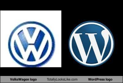 Funny Volkswagen Logo - VolksWagen logo Totally Looks Like WordPress logo - Cheezburger ...