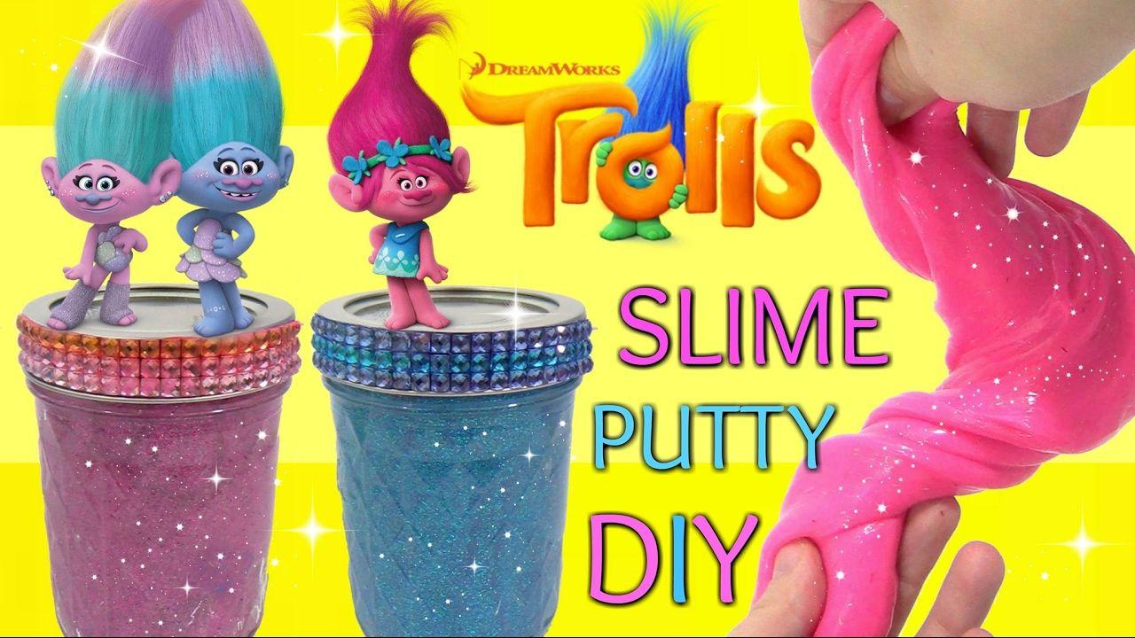 Poppy Slime Logo - DIY Slime with TROLLS POPPY & Twins Satin Chenilles - YouTube