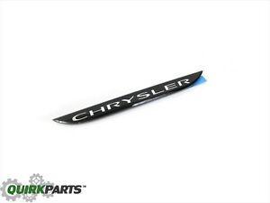 2018 Chrysler Logo - 2012 2018 CHRYSLER 300 GRILLE GRILL EMBLEM NAMEPLATE BADGE OEM MOPAR
