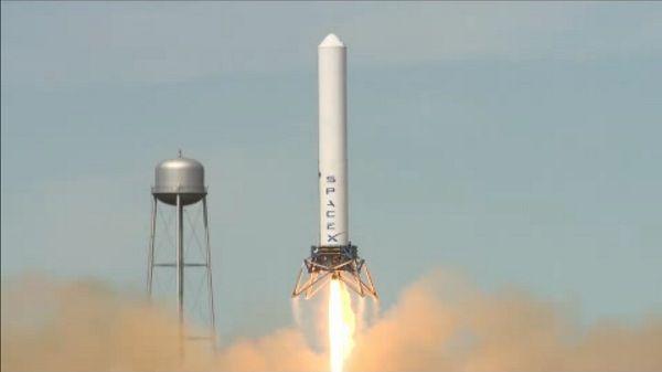 SpaceX Grasshopper Logo - SpaceX's Grasshopper sets new record: half-mile hop [VIDEO]