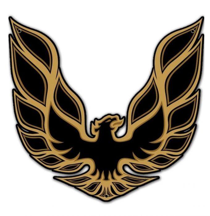 Firebird Logo - Pontiac Firebird Logo Heavy Gauge Metal Sign - FiftiesStore.com