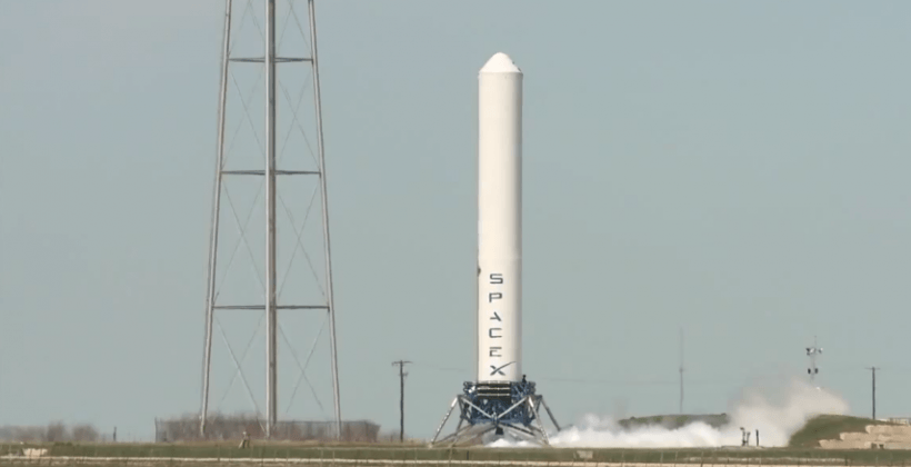SpaceX Grasshopper Logo - SpaceX shows impressive Grasshopper rocket demonstration - SlashGear