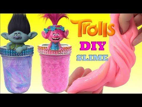 Poppy Slime Logo - DIY TROLLS Poppy Vs Branch Slime Kids Craft Ideas - YouTube