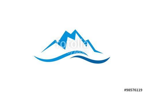 Lake and Mountain Logo - mountain lake logo