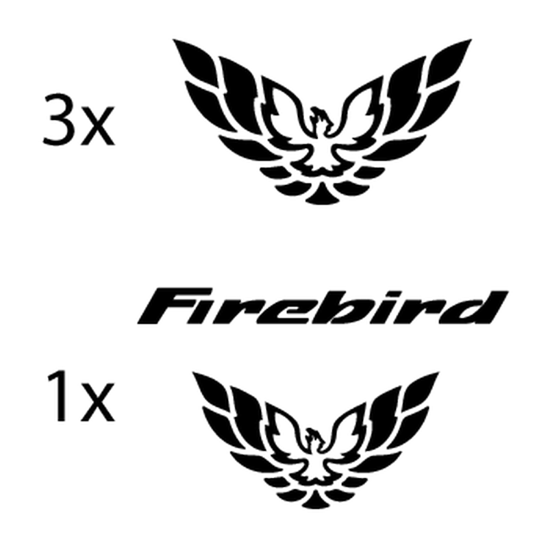Pontiac Firebird Logo - Pontiac Firebird Logos decals set