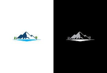 Lake and Mountain Logo - Search photo