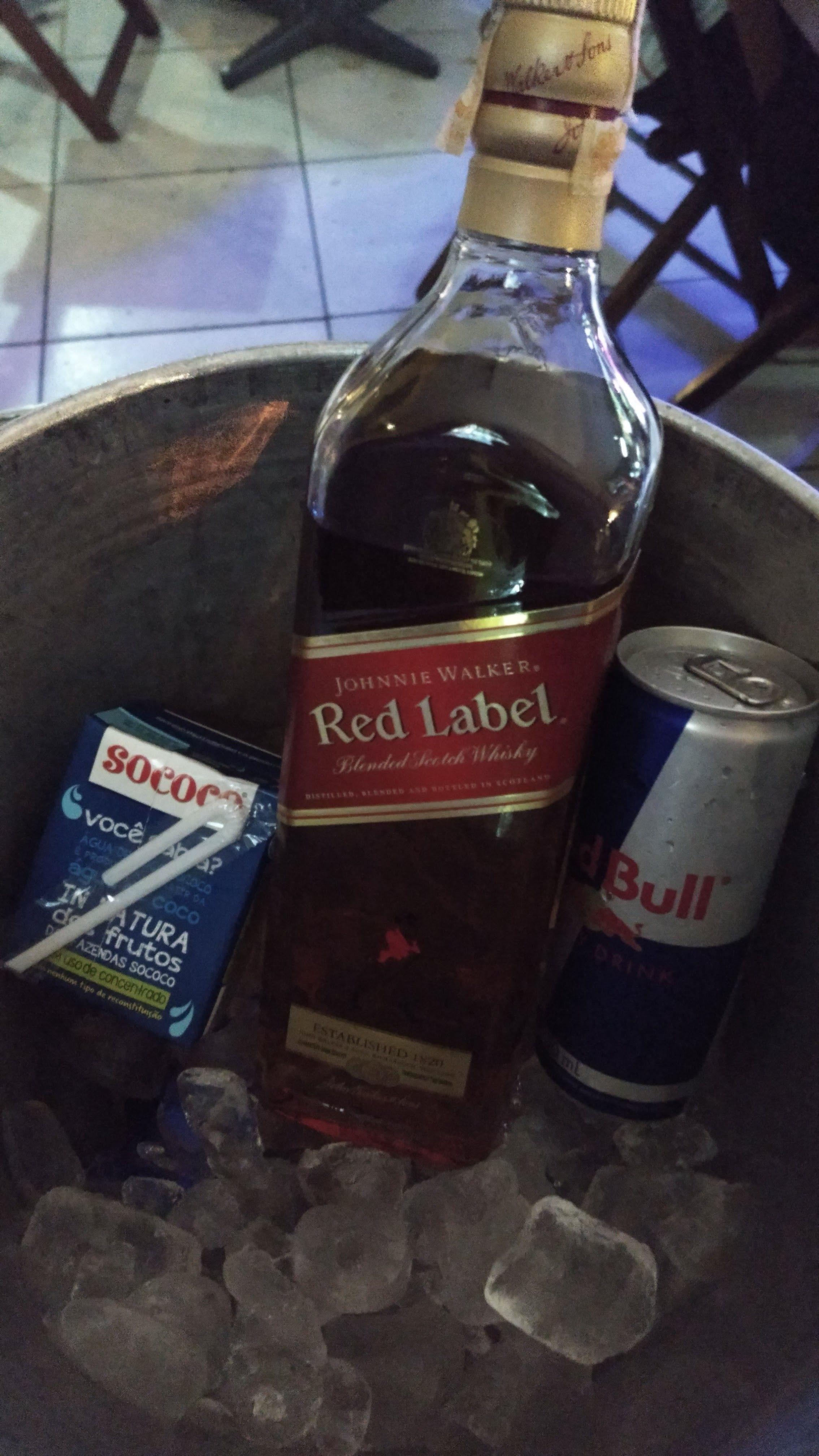 Whiskey W Red Logo - Red Label mixed with Red Bull and Coconut Water. - Album on Imgur