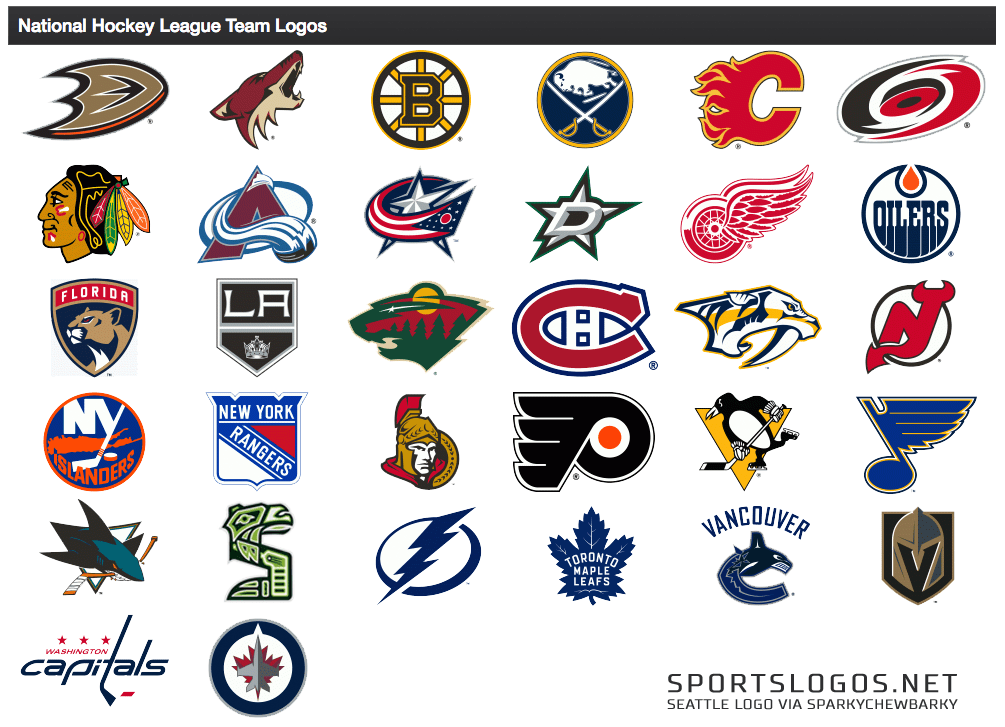 All NHL Hockey Team Logo - A Look at Seattle NHL Identity Concepts | Chris Creamer's ...
