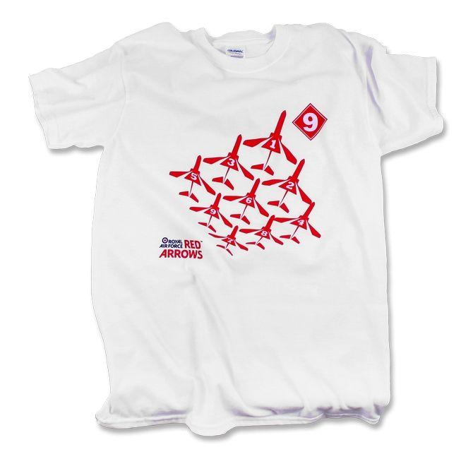 Red Arrow Clothing Logo - Official Red Arrows Childrens Diamond Nine T Shirt
