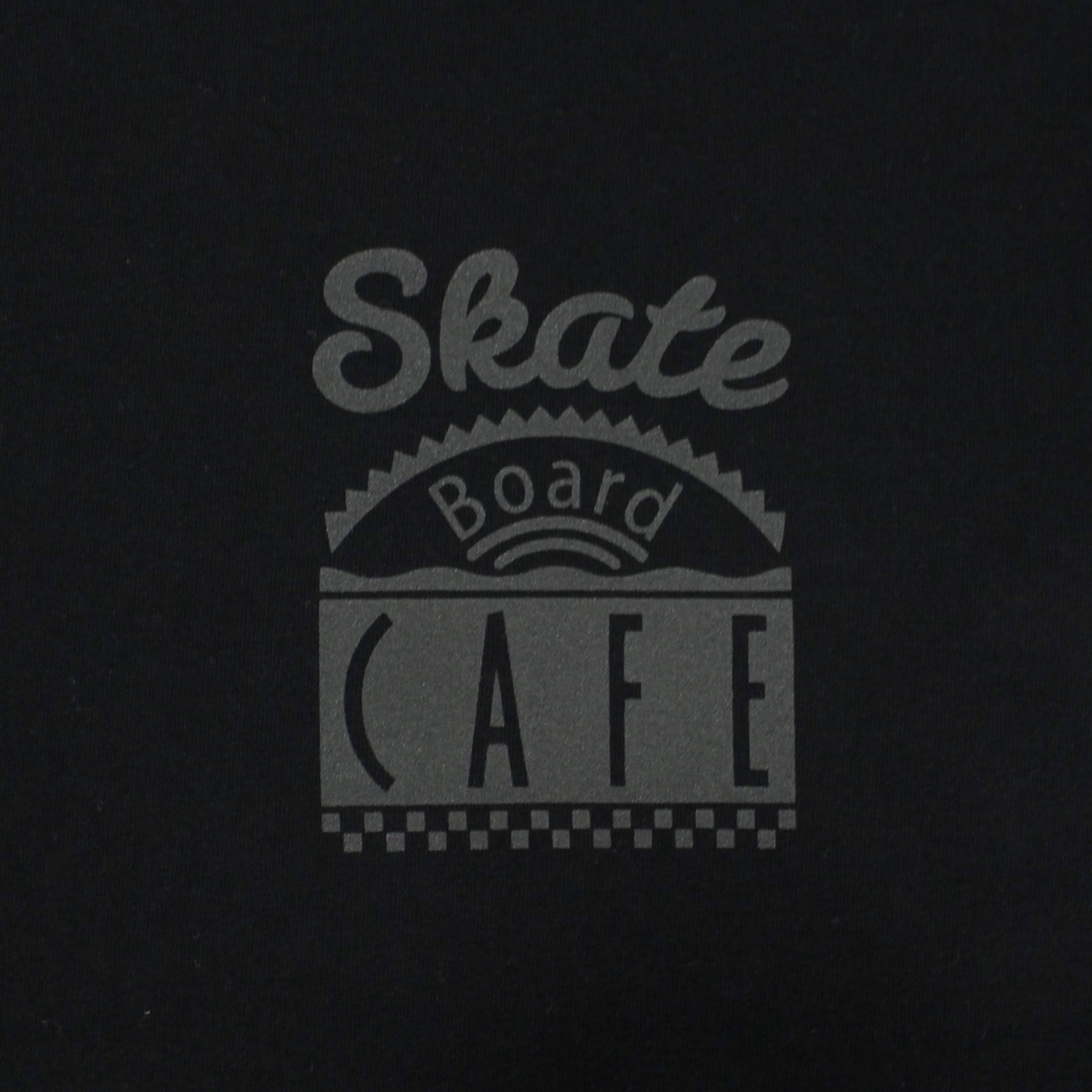 Black V and L Logo - Skate Cafe V.Woolf L/S T-Shirt - Black - Remix Casuals