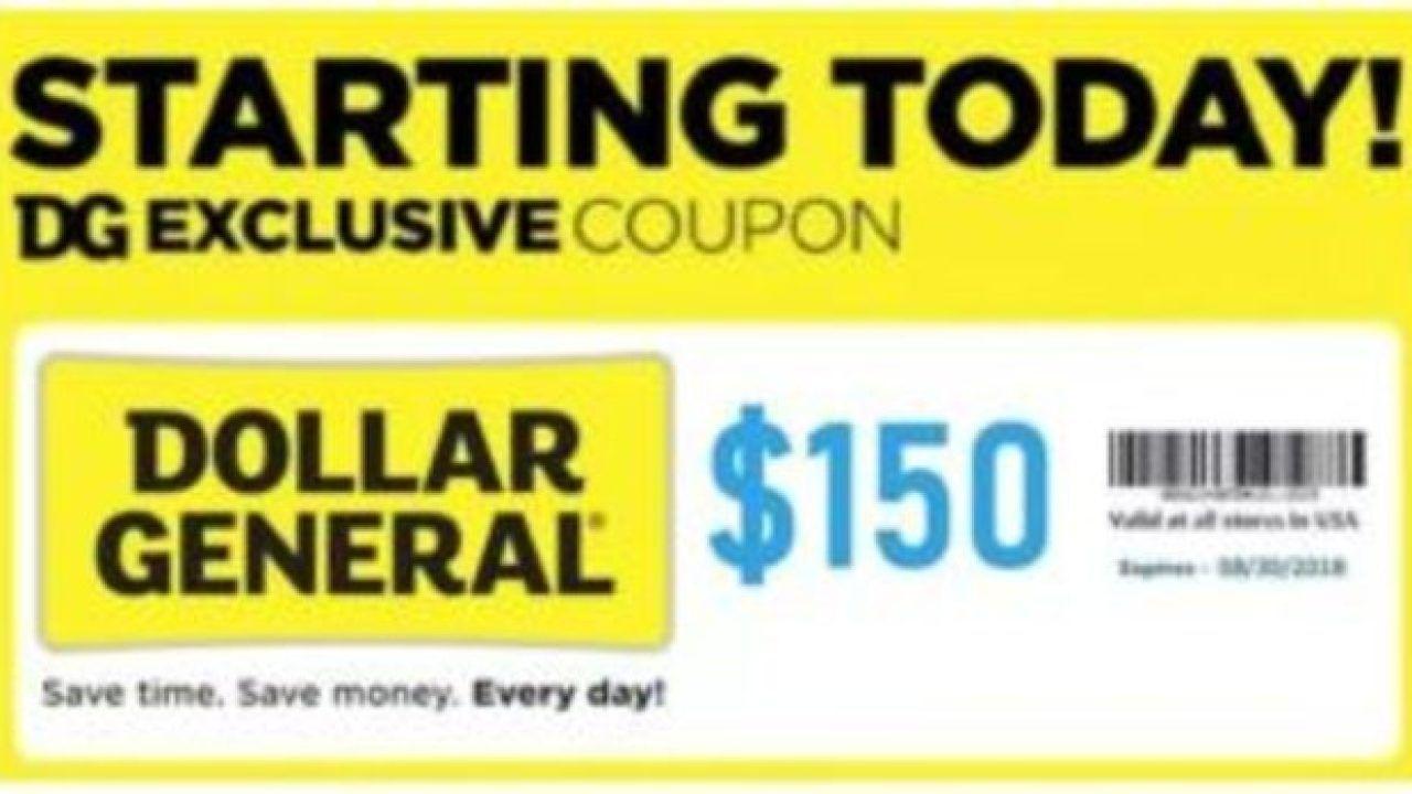 Dollar General DG Logo - Thousands Share Dollar General $150 Off Coupon