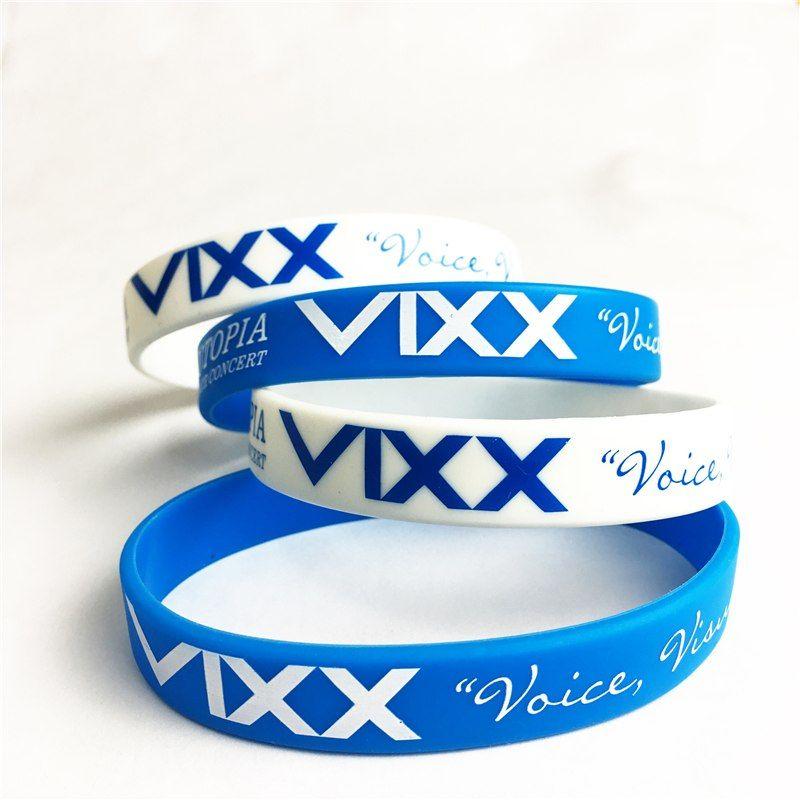 VIXX Logo - Korea KPOP VIXX logo Sport Silicone Bracelets For Women Men cute